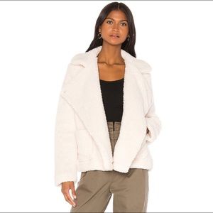 JACK BB Dakota white teddy Moto jacket